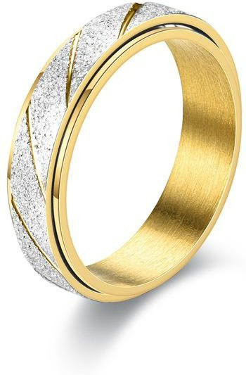 YIRAN Jewelry Spinner Ring, Edelstahl, Matt, 6mm, Unisex - Bild 1