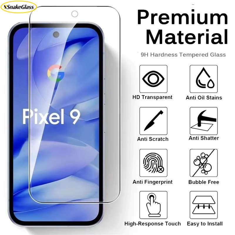 4 Stück HD Panzerglas Displayschutzfolien für Google Pixel 10 Pro XL, 9 Pro, 8, 7A, 6, 5, 4A, 3AXL, transparent, kratzfest und mit glatter Textur - Bild 2