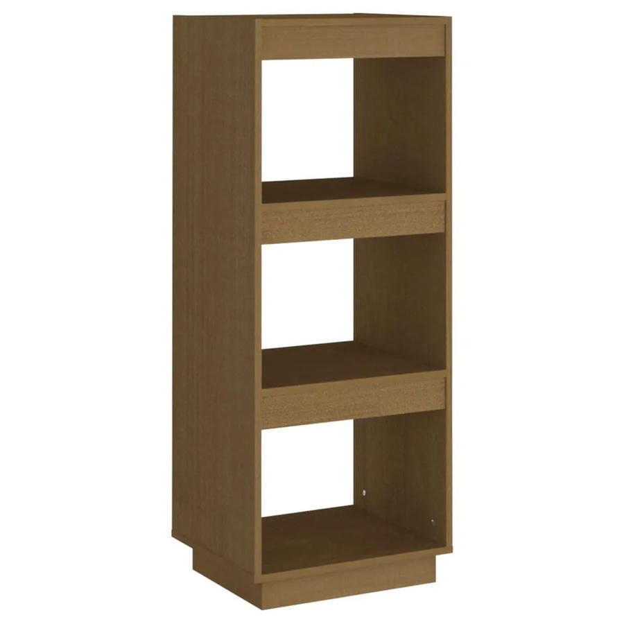 vidaXL Bücherregal und Raumteiler aus Massivholz Kiefer in Honigbraun, B/T/H: 103 x 35 x 40 cm - Bild 2
