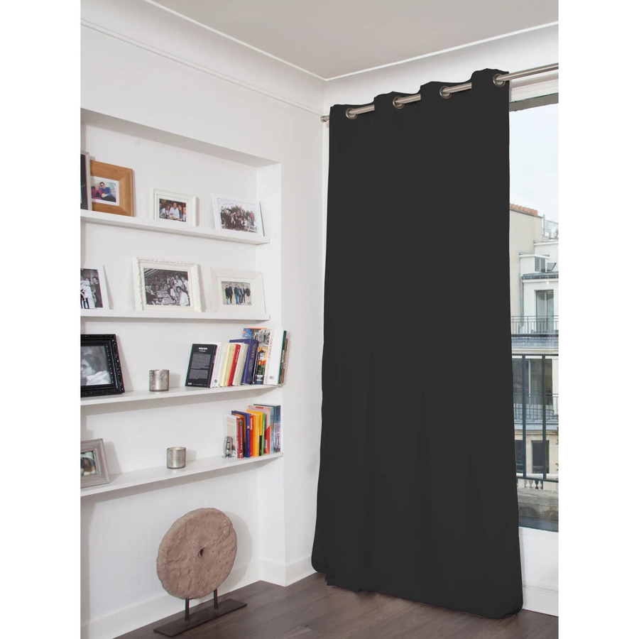 Moondream Verdunkelungsvorhang Rauchblau mit Ösen, Höhe: 260 cm, Breite: 145 cm - Bild 2