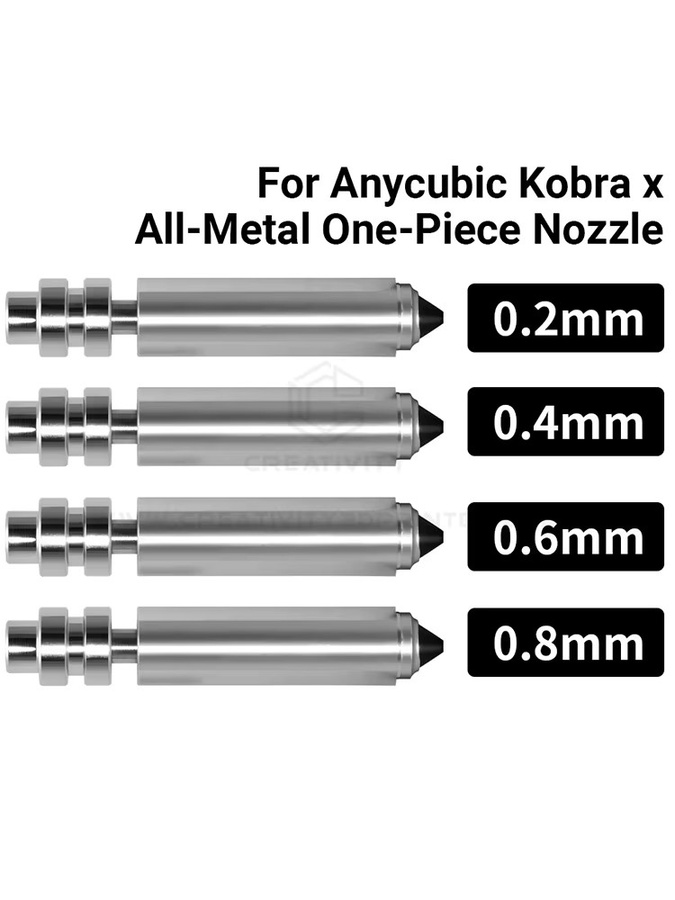 Anycubic Kobra X Schnellwechsel-Bimetall-Düse für FDM 3D-Drucker, Farbe: Silber - Bild 6