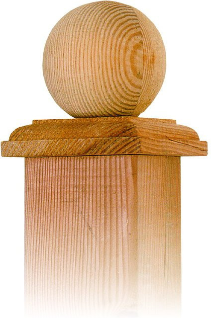 Pfostenkappen Holz Kugel 100mm - Bild 1