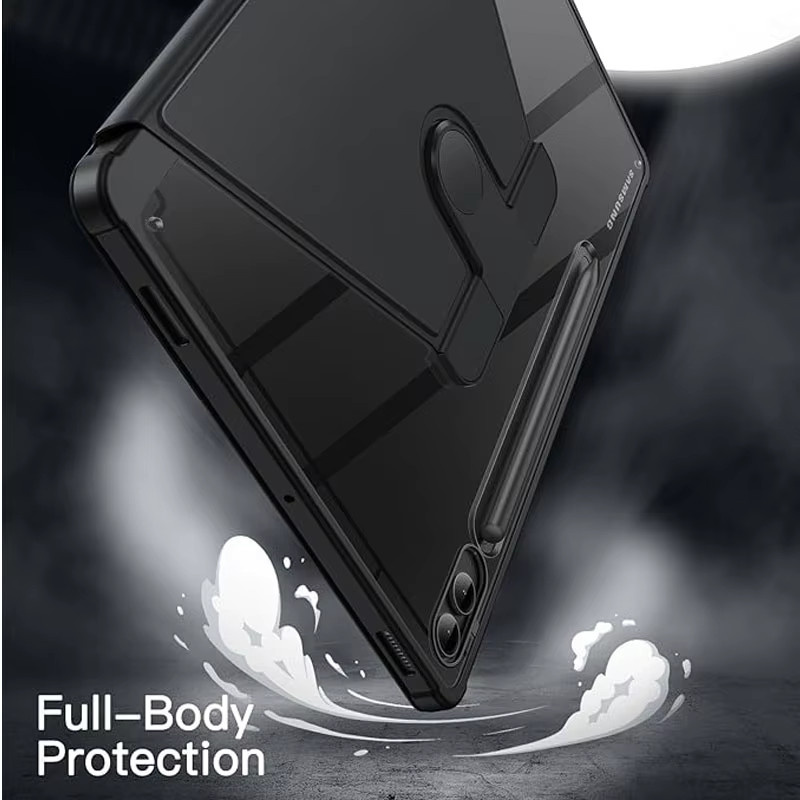 Samsung Smart Case Schutzhülle für Galaxy Tab A9 Plus, S9, S10 Plus, FE und S7/S8, Schwarz, 360 Grad Schutz - Bild 2