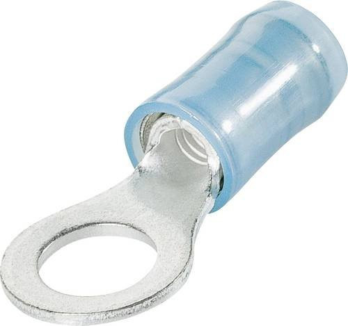 TE Connectivity Ringkabelschuh 320565 Blau, Teilisoliert, Messing, max. Querschnitt 2,60 mm², Loch-Ø 4,17 mm - Bild 1