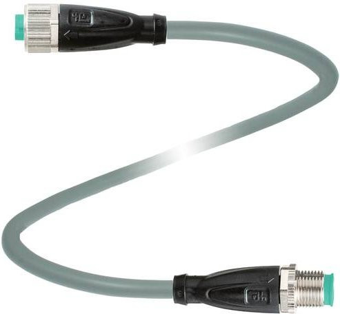 Pepperl+Fuchs 70131830 Sensor-Aktor-Steckverbinder konfektioniert, Farbe: Grau, Polzahl: 4, Kabellänge: 1 m - Bild 1