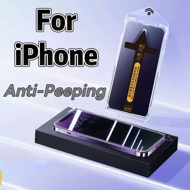Sichtschutz Panzerglas aus gehärtetem Glas für die Apple iPhone-Serie in Transparent - Bild 1