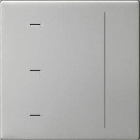 Gira Touchaufsatz S3000 Schalter in Edelstahl Silber - Bild 1