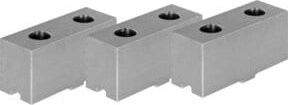 Röhm Aufsatzbacken-Set 3-teilig, weich, Farbe: Silber, Durchmesser: 125 mm - Bild 1