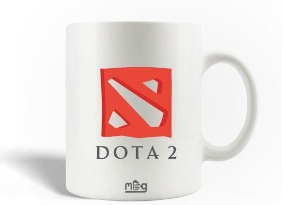 MANIACASE DOTA 2 Keramiktasse in Weiß, 300 ml, spülmaschinenfest und mikrowellengeeignet - Bild 1