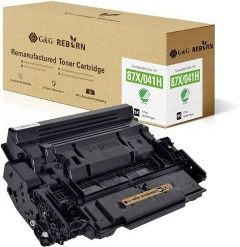 G&G Toner Cartridge Schwarz kompatibel mit HP 87X, remanufactured, Reichweite 18000 Seiten - Bild 1