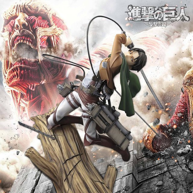 Bandai Attack On Titan Mikasa Ackerman & Levi Ackerman Actionfiguren, Modell - Bild 1