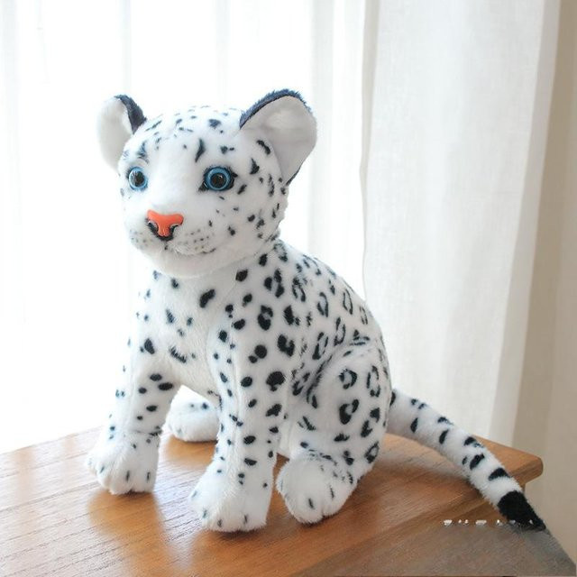 Yiran Furniture Löwenpuppe Tiger Plüschtier Leopardpuppe Plüschtier Kissen 27cm - Bild 1