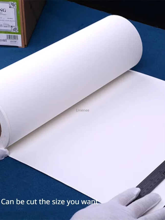 BAOHONG Aquarellpapierrolle aus 100 % Baumwolle, 300 g, Kaltpresse, rau, Weiß, Breite: 27 cm, Länge: 10 m - Bild 3