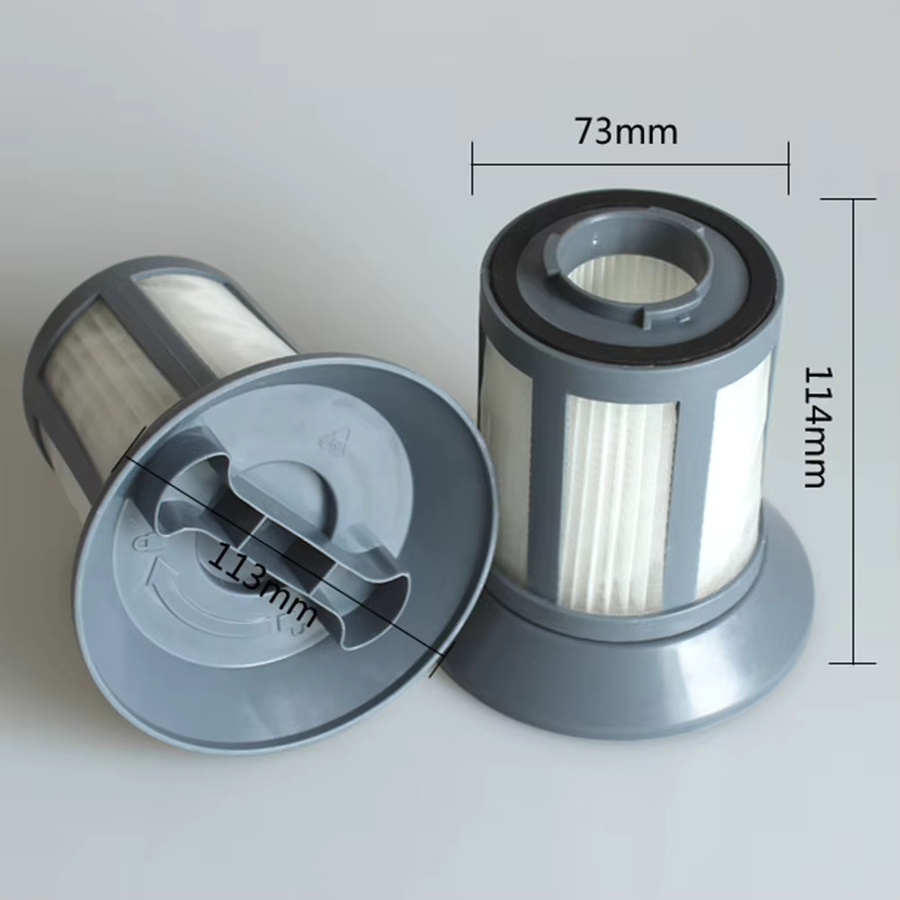 Bomann Ersatzfilter Set aus Nylon für Staubsauger BS 9022 CB, Cla Tronic BS 1293 Eco Cyclon, Grau - Bild 3