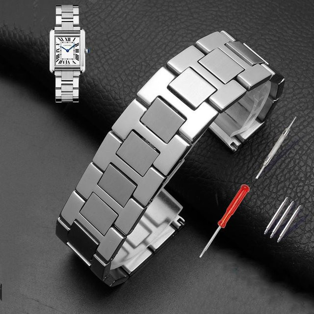 Cartier Tank Solo Armband, Edelstahl, Silber, Herren - Bild 1