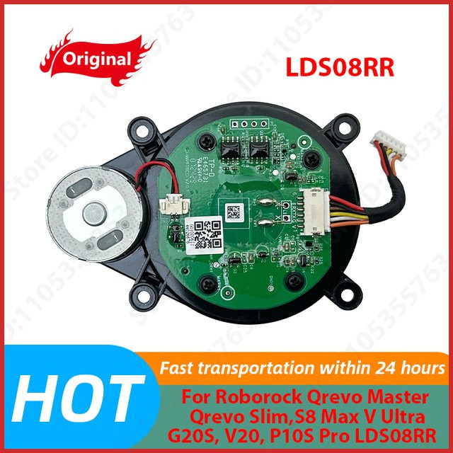 Original Laser-Distanzsensor LDS08RR für Roborock Qrevo Master, Slim S8 Max V Ultra, G20S, V20 und P10S Pro in Schwarz - Bild 1