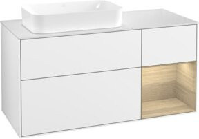 V&B Waschtischunterschrank Finion in Weiß lackiert, B/T: 120 x 60 cm - Bild 1