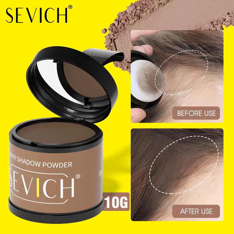 SEVICH Haaransatz-Puder, schwarz, mit Pinsel, matt, Unisex - Bild 3