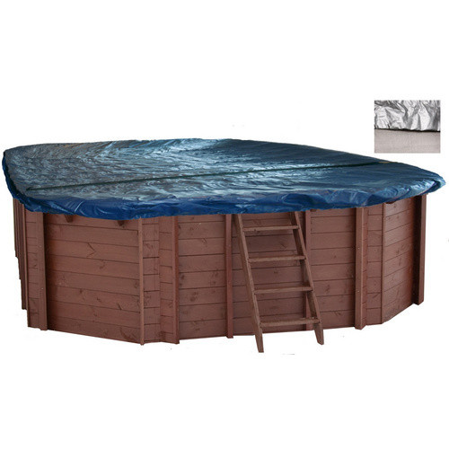 INTERLINE Poolabdeckung Spruce in Blau mit Netz, L x B: 6,40 x 4,00 m - Bild 3