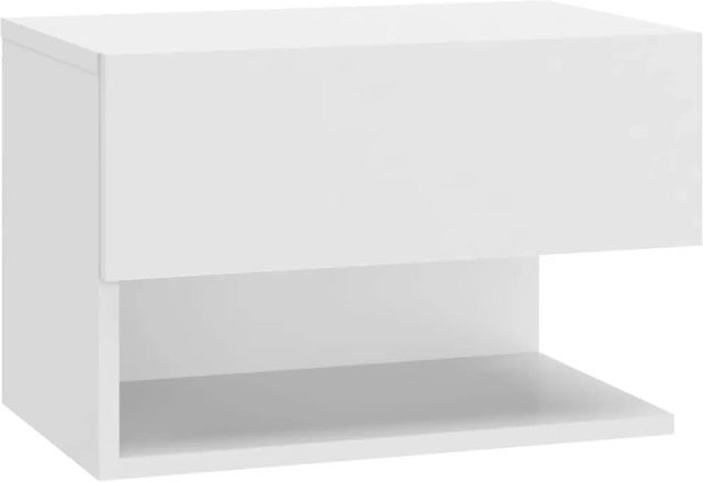 vidaXL Wand-Nachttisch Modell 4 aus Holzwerkstoff in Weiß, B/T/H: 29,5 x 30,0 x 29,5 cm - Bild 1