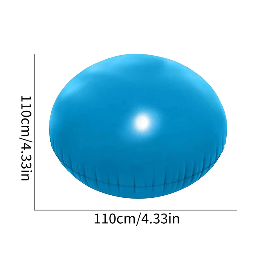 NovaSphere Winter-Poolkissen aus PVC, rund, blau - Bild 4