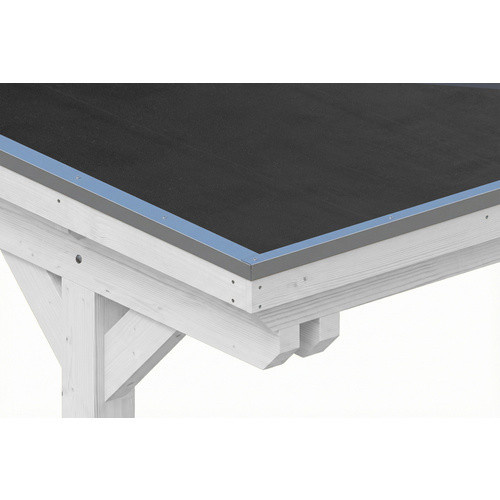 Skan Holz Carport Emsland aus Fichte mit EPDM-Dach in Weiß, B: 609 cm, T: 846 cm - Bild 2