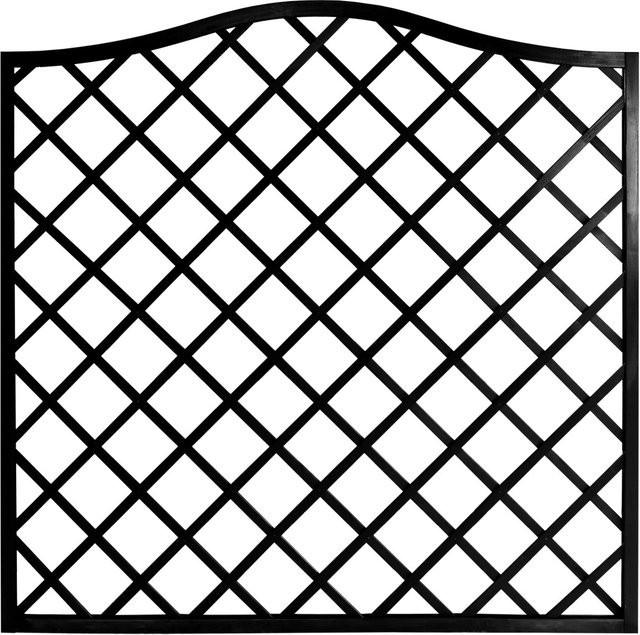 Sichtschutzzaun-Element Nancy von Andrewex aus Kiefernholz in Anthrazit, 3-fach lasiert, B/H: 180 x 164 cm - Bild 1