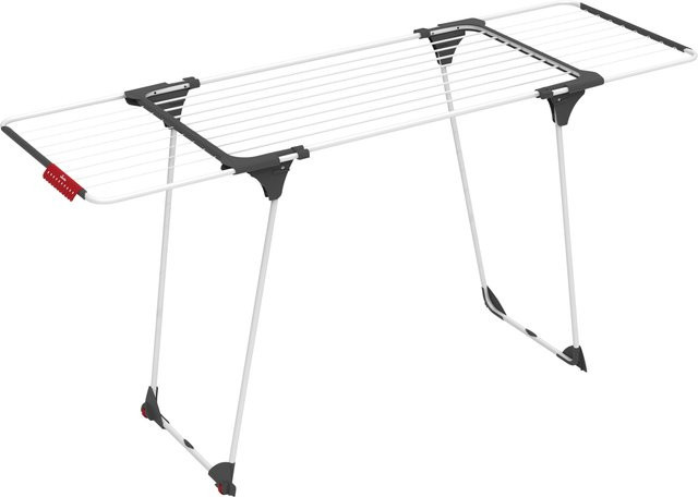 Vileda Wäscheständer Extensive in Weiß mit Flügelarmen und Rollen aus Aluminium B/T/H: 176 x 60 x 60 cm - Bild 1