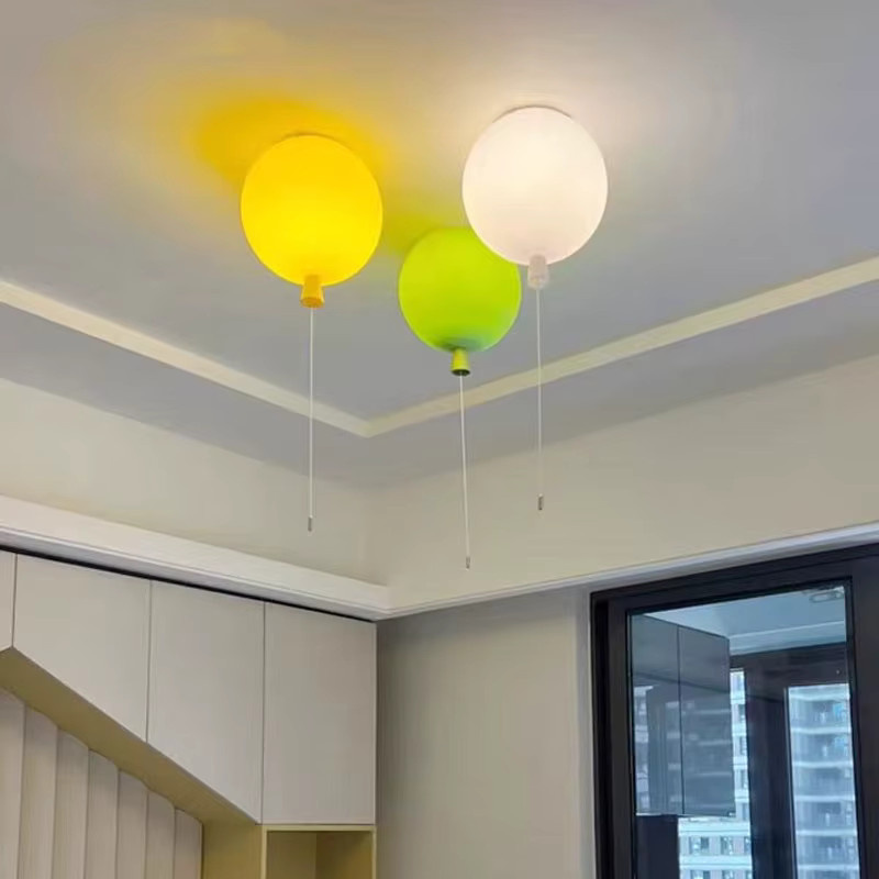 Vecli Bunte Ballon Deckenleuchte in Multicolour für Kinderzimmer und Schlafzimmer, Durchmesser: 20 cm - Bild 1