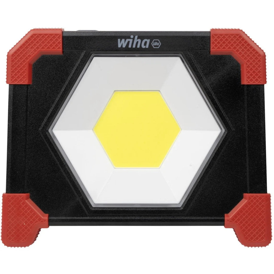 Wiha Akku-Baustrahler LED 30 Watt Schwarz mit Magnetfunktion und IP54 Schutz - Bild 2