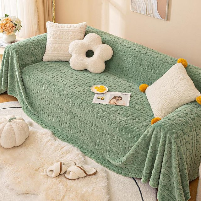 Universal Sofabezug aus Fleece mit Anti-Katzenkratzer-Schutz, Breite: 180 cm, Tiefe: 130 cm - Bild 1