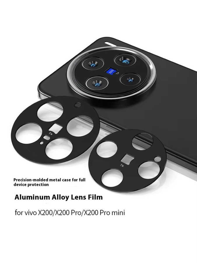 Aluminium Metall Objektivschutz für vivo X200 Pro, mini X200 Ultra und X200s in Schwarz - Bild 7
