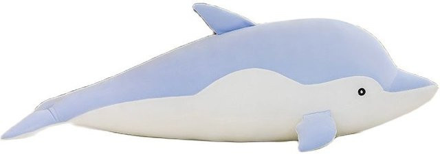 Kawaii Delphin Plüsch Spielzeug, blau, 30-35cm - Bild 1