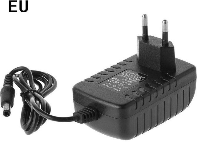 Happy Electronic King Lithium-Ionen-Ladegerät für 18650 Akkus, 12,6 V 2A, DC 5,5 mm x 2,1 mm, Schwarz - Bild 1