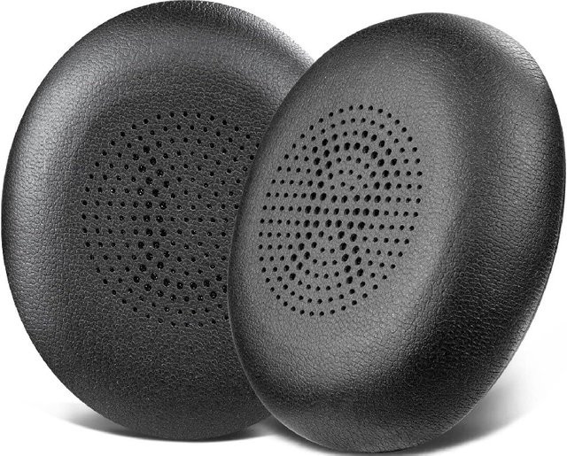 Jabra Ersatz-Ohrpolster aus weichem Protein-Leder für Evolve2 65, 40 und Elite 45h On-Ear Wireless Headsets in Schwarz und Gold - Bild 1
