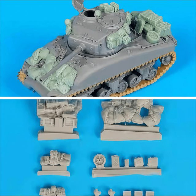 GK M4A1 Sandsack-Rüstungsverpackungsergänzungsmittel, Modellbausatz, 1:72 - Bild 1