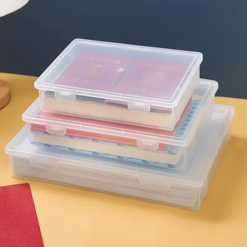 Transparente Dokumenten-Organizer Box aus Kunststoff für A4 Dokumente und Zertifikate - Bild 2