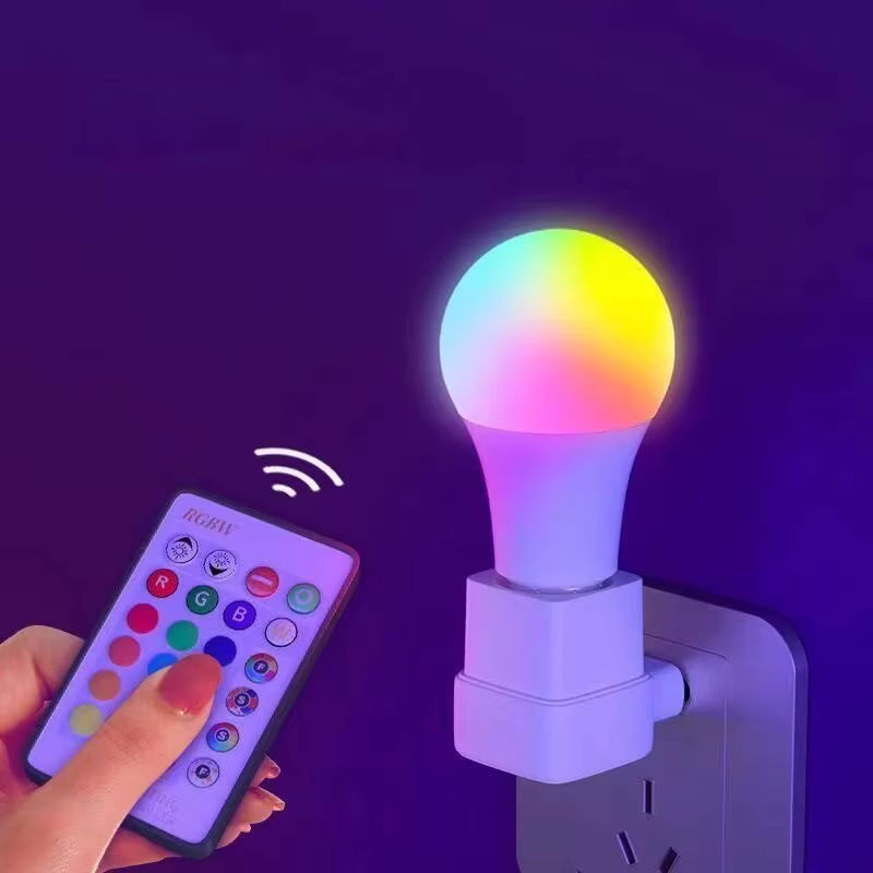 Szaoju RGB LED Glühbirne E27 mit Fernbedienung, dimmbar, Mehrfarbig, Transparent - Bild 4