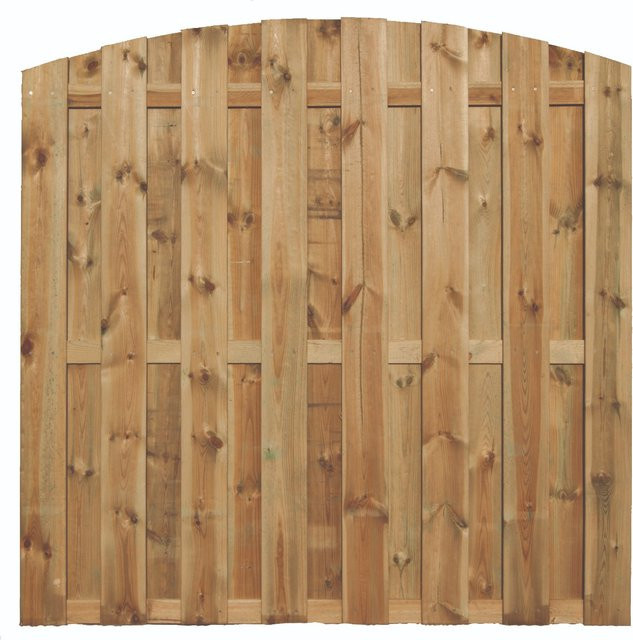 Holzzaun Dichtzaun Bogen B/H: 180 x 180 cm - Bild 1