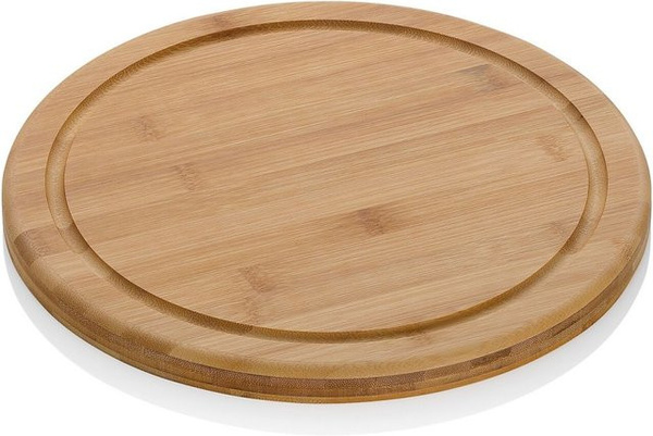 Kela Schneidebrett Katana aus Bambus in Braun, B/T/H: 30 x 30 x 1,8 cm