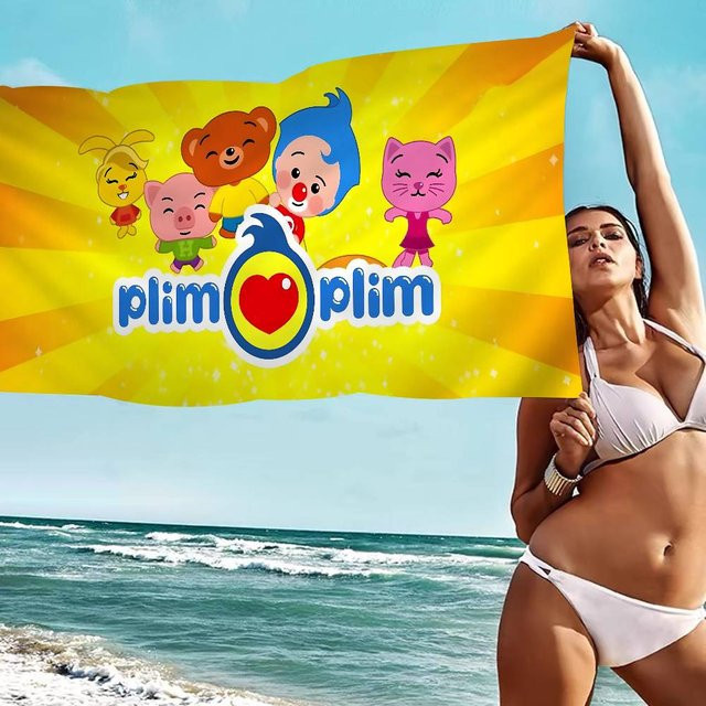 P-Plim Mikrofaser Strandtuch Gelb, Saugfähig und Schnelltrocknend, B/B: 30 x 30 cm - Bild 1