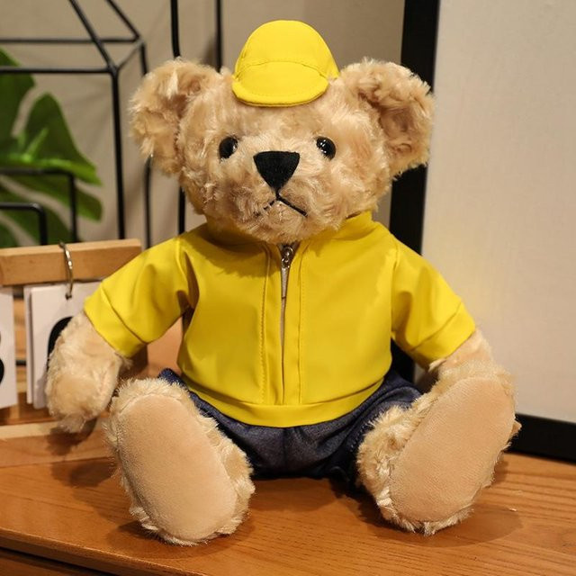 Kawaii Bekleideter Bär, Plüschtier, Gelb, ab 14 Jahren - Bild 1