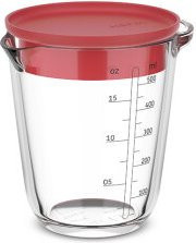 Mepal Messbecher Chef It aus Glas mit Deckel, Coral, 500 ml - Bild 1