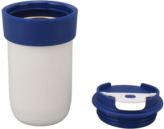 CosyHome Isolierbecher aus Aluminiumlegierung, auslaufsicher und rutschfest, Farbe: Weiß, 350 ml - Bild 1