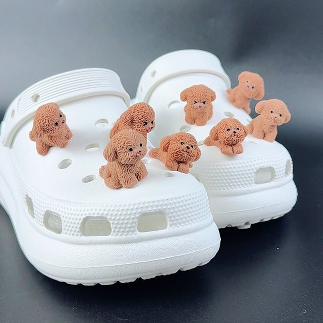 Schuh-Charms Set Teddy Hund, Bunt, Verspielt - Bild 1