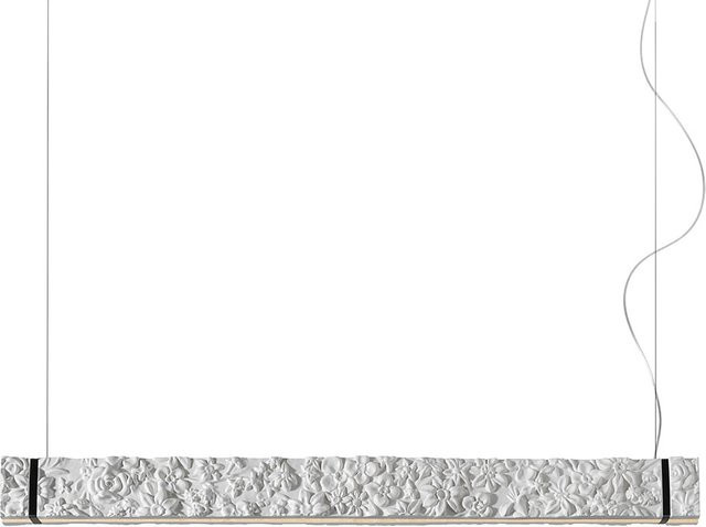 Foscarini Fregio LED-Pendelleuchte in Weiß aus Keramik und Metall - Bild 1