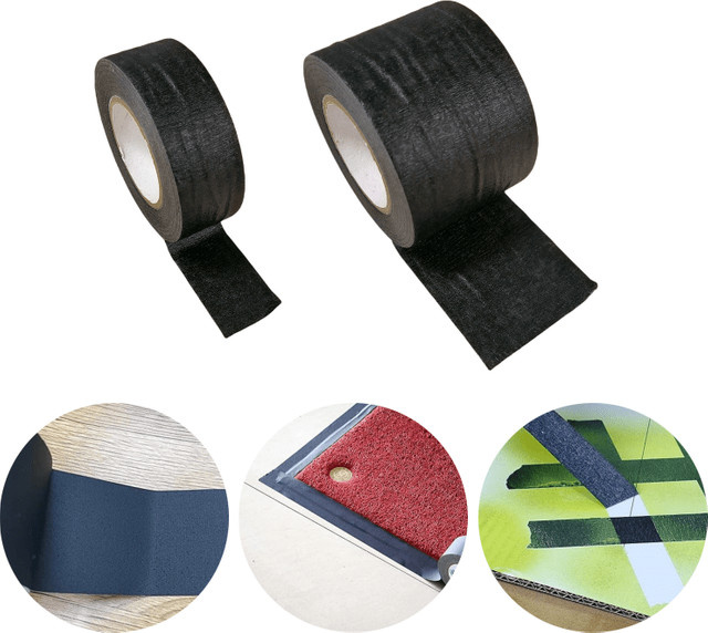 Schwarzes Abdeckband für Renovierung und Handwerk, 50 m Rolle - Bild 1