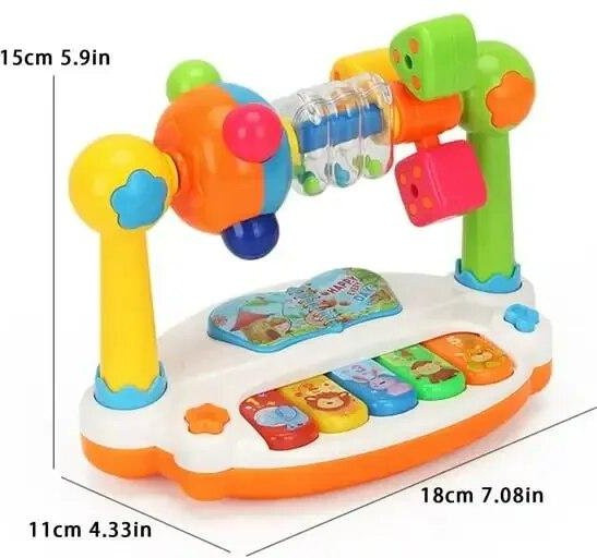 Yiran bag Baby-Klavierspielzeug Musik-Tastatur mit Licht und Ton, 3-6 Jahre - Bild 1