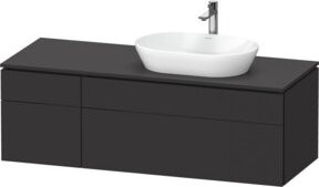 Duravit Waschtischunterschrank L-Cube in Grau Matt, B/T/H: 142 x 55 x 48,2 cm - Bild 1