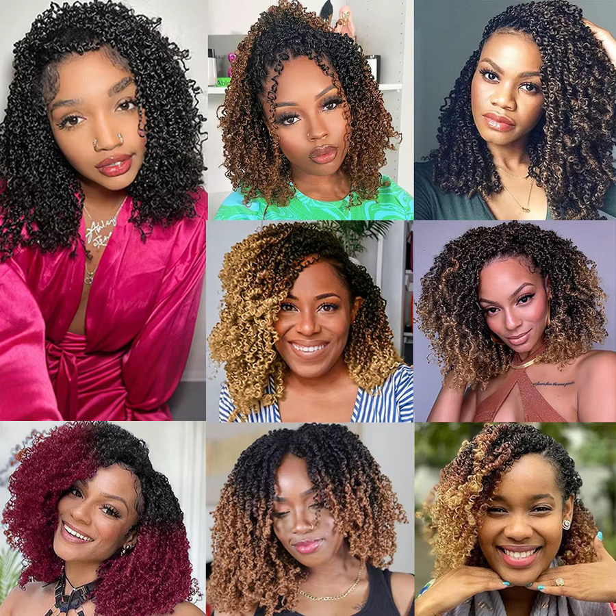 Yanky Twists Passion Twist Häkelhaar, 12-28 Zoll, Synthetisch, Damen - Bild 5